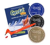 Kit de herramientas Gyro-Cut® PRO original para Herramientas Manualidades, incluye 3 cuchillas - Cuchillas de corte estándar, medio y profundo