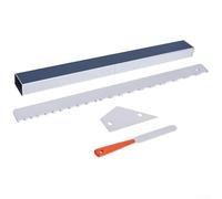 Kit de herramientas Luthier de guitarra de 16 pulgadas, nivelación de trastes, viga de lijado con muescas, borde recto, traste, coronación, lima, traste, balancín, 4 mm de grosor, aleación de aluminio