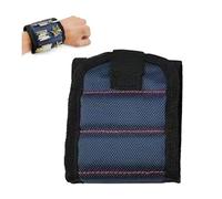 Kit De Herramientas Manuales Con Pulsera Magnética, La Mejor Herramienta de Brazalete Para Manitas Aficionados Al Bricolaje, Perfecta Para Sujetar Tornillos, Clavos Y Brocas (Blue)