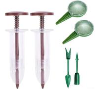 Kit de herramientas mini dispensador de siembra con control de 5 velocidades para plantación manual y herramienta de trasplante (café)