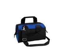 Kit de herramientas multifuncional, para electricista, carpintería, duradero, grande, bolsa de almacenamiento de herramientas para mantenimiento del hogar (azul, 16 pulgadas)