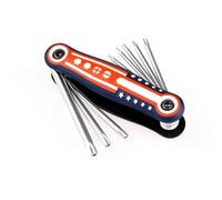 Kit de herramientas multiherramienta destornillador plegable para bicicleta de montaña, llave de reparación para emergencias, herramienta de mantenimiento de bicicletas