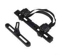 Kit de herramientas PA66+GF para alforjas de bicicleta, soporte de montaje de bolsa lateral con 7 puntos ajustables, longitud de 266 mm para reparación de portaequipajes de ciclismo, color negro