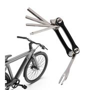 Kit de herramientas para bicicleta, kit de reparación de bicicletas de montaña, accesorio de ciclismo de 12 pulgadas con herramientas multifunción, juego de mantenimiento de vehículos de acero