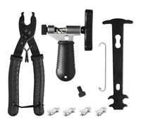 Kit De Herramientas Para Cadena De Bicicleta, Tronchacadenas, Alicate Para Eslabones, Calibrador De Cadena Y 4 Pares De Remaches - Reparación Para 6-7-8-9-10-11-12 Velocidades