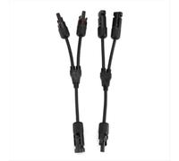 Kit de herramientas para conectores solares, adaptadores fotovoltaicos en paralelo con derivación en Y para panel (M/FF + F/MM)