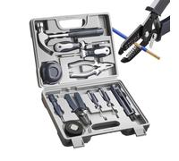Kit De Herramientas Para El Hogar | Kit 11 Piezas Multifunción con | Herramientas Auto | Compacto ideal para reparaciones casa apartamento dormitorio emergencia oficina garaje mejora muebles