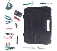 Kit de herramientas para el hogar, kit de herramientas para el hogar para todo uso - Kit de herramientas de 39 piezas con taladro Kit de herramientas básicas para propietario | Juego completo de cajas