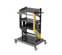 Kit de herramientas para el hogar multiusos Carro de herramientas 3 niveles, taller reparación automóviles, equipo auxiliar, caja Kit de herramientas de reparación del hogar