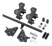 Kit de herramientas para escalera deslizante, sistema de escalera retráctil con rodillo de suelo y pista, juego completo de herramientas de escalera deslizante para biblioteca (no incluye escalera)