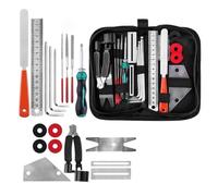 Kit De Herramientas Para Guitarra 20 Piezas, Herramientas De Mantenimiento Y Reparación, Cuidado De La Guitarra, Juego De Herramientas De Nivelación Enrolladora De Cuerdas 3 En 1 (Color : Set A)