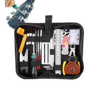 Kit de herramientas para guitarra con bolsa de almacenamiento, púas y destornilladores