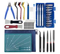 Kit de Herramientas para Impresora 3D, 41 Piezas para Limpiar de Boquillas, Desbarbado Incluye Agujas, Espátula, cepillos, Compatible con la Mayoría de Impresoras 3D