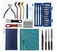Kit de herramientas para impresora 3D, 42 piezas de herramientas para impresora 3D, kit de accesorios para impresora 3D, herramienta de desbarbado para impresora 3D con desbarbado, alicates