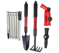 Kit de Herramientas para Limpiar Canalones | Rastrillo y Recogedor para Canaletas con Pértigas Extensibles,Ligero, Antioxido y Protector Suelo para Limpieza Post-Tormenta