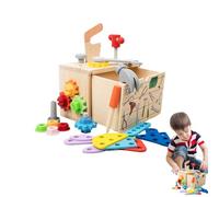 Kit De Herramientas Para Niños - Juego De Herramientas De Juego De Ficción De Madera, Juguete Educativo STEM De Construcción | Kits De Juegos De Rol Educativos Para Niños Y Niñas, El Mejor Juego De