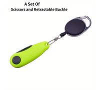Kit de Herramientas para Nudos Rápidos en Pesca con Forma de : Tijeras Plegables, Cortador de Línea, Alicates y Afilador de Anzuelos - Accesorios de Pesca