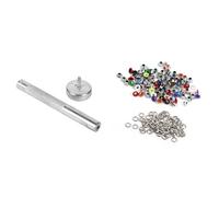 Kit de Herramientas para Ojales con Alicates para Ojales, Kit de Ojales de Tela de 4 Mm con Ojales de Tela Ojales, Arandelas y Perforadora Kit de Prensa Manual para Ojales