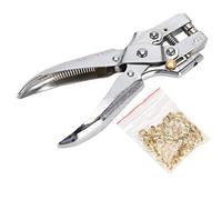 Kit de herramientas para ojales, perforador de orificios para cinturón, alicates perforadores, alicates para ojales, kit de herramientas para tela de cuero, cinturón, ropa,