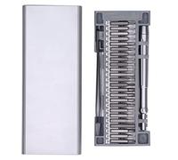 Kit de herramientas para reparación de electrónica, juego de destornilladores miniatura magnéticos de precisión 50 en 1, puntas de acero inoxidable S2 con imán potente y mango gira