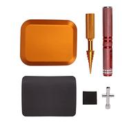 Kit de herramientas para reparación de RC, juego de escariadores para carrocería y llave en cruz para coches RC con bandeja magnética para tornillos, para actualización y (Oro)