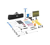 MSW Kit De Herramientas para Reparar Abolladuras En Carrocerías MSW-DENTPULLER.SET16 (Set de 85 Piezas, Respetuoso con la Pintura, con Pistola para Adhesivo térmico)