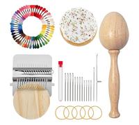 Kit de herramientas para zurcir: pequeños suministros de costura portátiles para el hogar con ganchos e | Juego de huevos de zurcir para costura diaria, tejido, bordado, reparación de calcetines