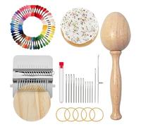 Kit de herramientas para zurcir - Suministros de costura portátiles para el hogar con ganchos e | Juego de huevos para zurcir para costura diaria, tejido, bordado, reparación de proyectos