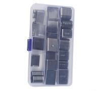 Kit de herramientas perforadoras de cuero de 55 piezas con acero de alta velocidad para diferentes formas y tamaños, adecuado para trabajos de cuero y manualidades (A)