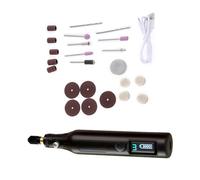 Kit de herramientas portátil para grabador digital de mano, 25 piezas | Pantalla digital con control de velocidad digital para artesanos, aficionados, reparación de artesanía intrincada