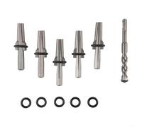 Kit de herramientas profesionales para dividir rocas con cuñas de acero de aleación de alta dureza y taladro SDS para una división eficiente de bloques de hormigón y granito en la construcción (juego