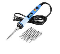 Kit De Herramientas Soldadura LCD Eléctrico Soldador 80W, Lápiz Calor Portátil, Puntas Temperatura Ajustable For Calentamiento Preciso(Blue)