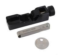 Kit de herramientas Spark Gap con calibradores de 32 cuchillas, ajuste de precisión de 0.04-0.88 mm para chispa de 10/12/14/16 mm, mantenimiento de motor pequeño para automóvil y motocicleta (negro)