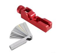 Kit de herramientas Spark Gap diseñado para chispas de 10/12/14/16 mm que proporciona un ajuste preciso del espacio con medidor de palas múltiples para el mantenimiento del vehículo (rojo)