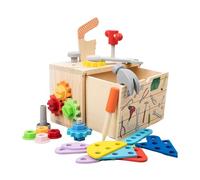 Kit De Herramientas Timber Pretend: 19,7 X 12,6 X 14,5 Centímetros, De Herramientas De Carpintería Para Aprendizaje STEM, Accesorio Para Resolución De Problemas De Desarrollo | Centro De Educació