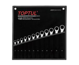 Kit de herramientas TOPTUL 12uds. 8 9 10 11 12 13 14 15 16 17 18 19mm
