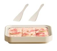 Kit De Hielo Enrollado - De Congelación Para Agitar,Bandeja De Hielo Con 2 Limpiaparabrisas,Para Cafés Y Restaurantes Y Comida Camiones Y Pasteleros Y Aficionados De Postres Y