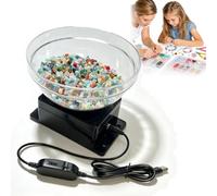 Kit de Hilo Eléctrico para Cuentas, Herramienta de Fabricación de Joyas de 2 mm-6 mm con Control de Velocidad Sin Escalones y Gran Tazón para Cuentas para Semillas, Cuentas de Arcilla y Manualidades d