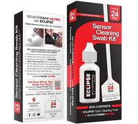 Kit de hisopo de limpieza de sensores - Solución de limpieza óptica Eclipse (0.5 onzas/15 ml) + hisopo de sensor tipo 3 Ultra de 24 mm (paquete de 6) - para sensores CMOS y CCD de marco completo -