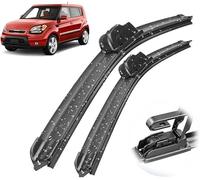 Kit de Hojas de repuesto para Kia Soul MK1 2009-2013 24"20" | Limpiaparabrisas de Fácil Montaje, Visión Clara y Bajo Nivel de Ruido.
