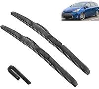 Kit de Hojas de repuesto para Toyota Prius V α Daihatsu Mebius 2011+ 26"+19" | Limpiaparabrisas de Fácil Montaje, Visión Clara y Bajo Nivel de Ruido.