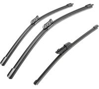 Kit de Hojas de repuesto para VW For Polo 6R For Hatchback 2009-2017 24"+16"+11" | Limpiaparabrisas de Fácil Montaje, Visión Clara y Bajo Nivel de Ruido.