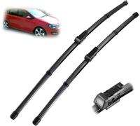 Kit de Hojas de repuesto para VW Polo 6R Hatchback 2009-2017 24"+16" | Limpiaparabrisas de Fácil Montaje, Visión Clara y Bajo Nivel de Ruido.