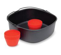 Kit de horneado para freidora de aire Philips HD9945/01 XL antiadherente con 9 moldes de silicona