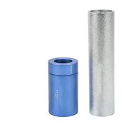 Kit de horquilla delantera de bicicleta kit de aleación de aluminio auricular horquilla delantera instalación reparación de bicicleta herramienta de ajuste de carrera corona azul plateado