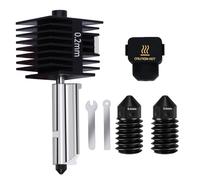 Kit de hotend actualizado para Bambu Lab A1/A1 Mini, conjunto de extremo caliente, boquilla de acero endurecido de 0,2/0,4/0,6 mm y calcetín de silicona para pieza de impresora 3D para Bambu Lab