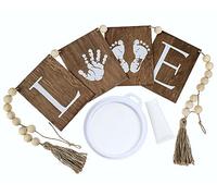 Kit de huella de mano y huella de bebé, kit de recuerdo de huella de mano de bebé para regalos personalizados de bebé, kit de huella de bebé neutro de género para regalos de baby shower o recuerdo de