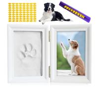 Kit de huellas para perros y gatos, marco de fotos y kit de huellas de patas, kit de huellas para perros con molde de galletas, marco de fotos para kit de huellas de gatos, animal de compañía, kit de