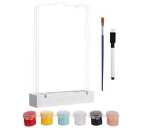Kit de huellas de manos familiares LED, regalo personalizado para nuevos padres, marco de huellas de manos familiares de pintura de bricolaje, kit de huellas de manos y pies, luz nocturna, recuerdo de