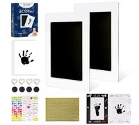 Kit de huellas y huellas de bebé sin tinta, kit de huellas de manos de bebé de tacto limpio, almohadilla de tinta segura y sin ensuciar, kit de huellas para perros y gatos, regalo de ducha para niños